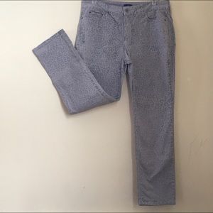 NYDJ Subtle-Washed Leopard Print Jeans - LIFT N’ TUCK - Size 14P